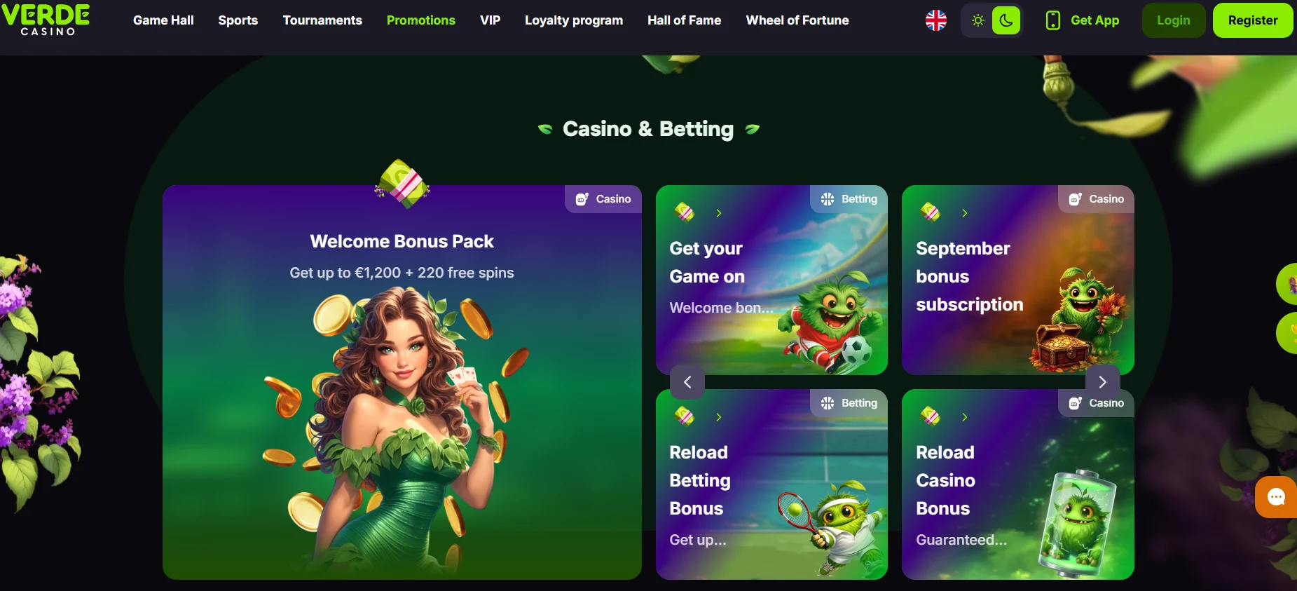 Verde Casino Screen